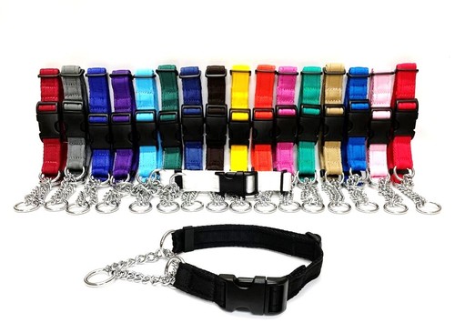 Half check chain dog - check, collars